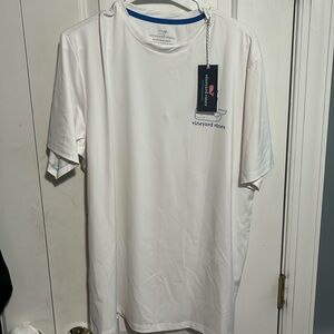 White Vineyard Vines performance fishing shirt